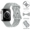 HTUTWOO Checkered Apple Watch Silicone Strap, Slim Sport Band 38/40/41/42/44/45/46/49mm for iWatch Series 11 10 9 8 7 6 5 4 3 2 1 SE Ultra - 3 of 4