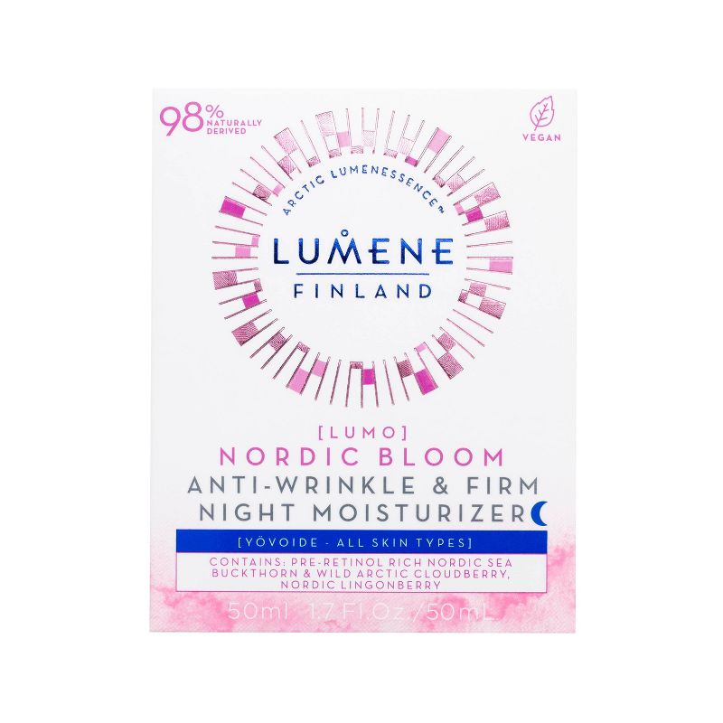 Lumene Nordic Bloom Anti-Wrinkle Night Face Moisturizer - 1.7 fl oz, 3 of 10