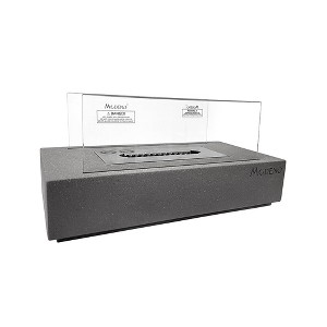 Kira Tabletop Fire Pit Portable Ethanol Fireplace 13.8” x 7.1” x 6.7” - Dark Grey - 1 of 4
