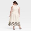 Women's Eyelet Maxi Sundress - Universal Thread™ Cream - 2 of 3