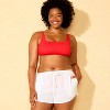 Women's Gauze Cover Up Shorts - Shade & Shore™ White - 4 of 4
