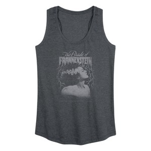 Women's - Universal - Tonal Bride Of Frankenstein Graphic Racerback Tank - 1 of 4
