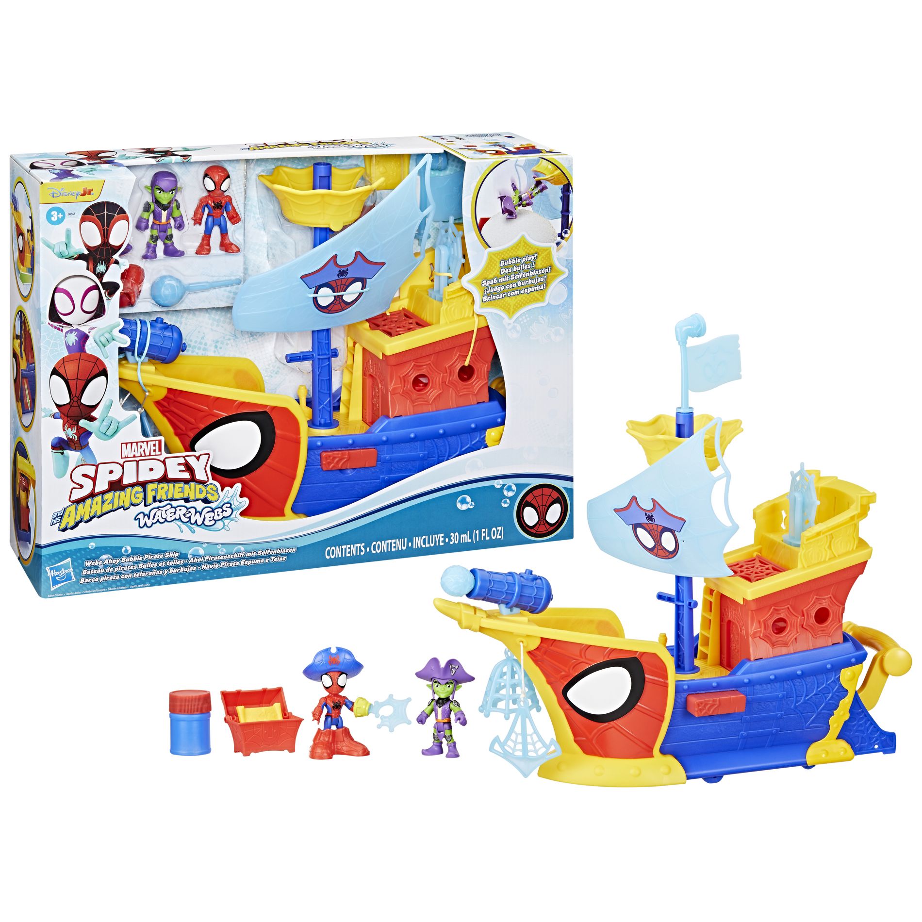 Spidey and His Amazing Friends Pirate Ship Toy Vehicle Playset