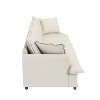 NicBex Couches for Living Room 3pc L-shaped Sectional Sofa Modern Chenille Upholstered Sofa Couch with Movable Ottoman - 3 of 4