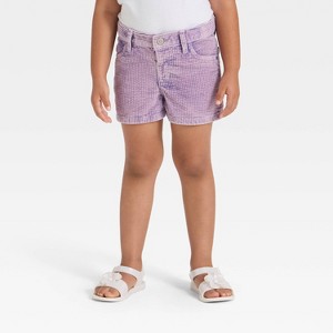 Toddler Girls' Corduroy Shorts - Cat & Jack™ Lavender Mauve - 1 of 3