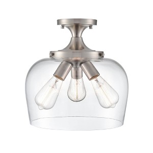 Millennium Lighting Ashford 3 - Light Flush Mount in  Brushed Nickel - 1 of 1