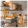 Geometric Wood Figural Accent Lamp Brown - Threshold™ - image 2 of 4