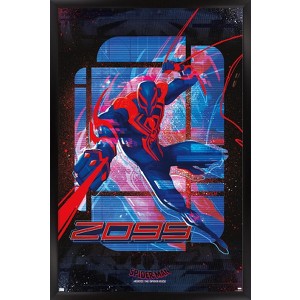 Trends International Marvel Spider-Man: Across the Spider-Verse - Spider-Man 2099 Framed Wall Poster Prints - 1 of 4