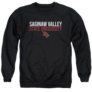 Saginaw Valley State University Official Stacked Adult Crewneck Sweatshirt - 1 of 4