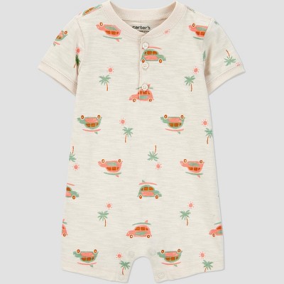 Carter's Just One You® Baby Boys' Van Romper - Khaki