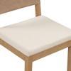 Nathan James Set of 4 Linus Dining Chair Brown Faux Leather - 4 of 4
