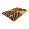 Entryways 36"x24" Concentric All-Natural Coconut Fibers Door Mat Black and Natural: Welcome Rug, PVC Backed, Shake Clean - 3 of 3