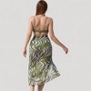 Anna-Kaci Women's Ring Front Bikini Top with Adjustable Straps and Tropical Leaf Print Sarong Cover-Up Skirt - 4 of 4