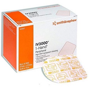Smith & Nephew OPSITE™ IV3000 Transparent ADHESIVE FILM DRESSINGS (Each) - 1 of 3