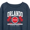 Women's - Coca-Cola - Since 1886 Lightweight French Terry Wide Neck Long Sleeve Shirt - 2 of 4