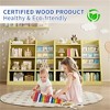 SKRAN Multi-Functional Wooden Toy Storage Organizer Cabinet Kids Bookshelf Children Bookcase Toddler Book Rack for Playroom Bedroom Nursery - 4 of 4