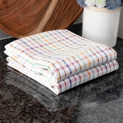 Multicolor Cotton Plaid Kitchen Towel Set