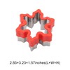 Unique Bargains Biscuit Cutter Medium Snowflake Cookie Cutter Hand Washable Stainless Steel Plastic 2.8"x3.2"1.6" 1Pcs - 3 of 4