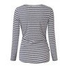 Maternity Shirt Side Button and Ruched Maternity Tunic Tops - 4 of 4