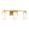 Savoy House Caldwell 3 - Light Vanity in  Warm Brass - 4 of 4