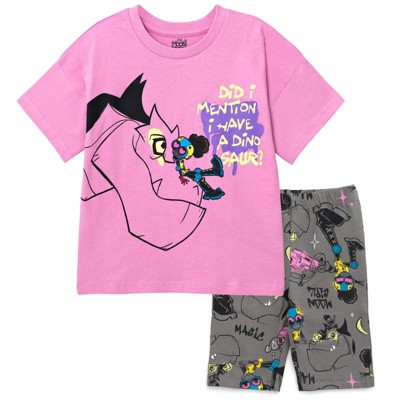 Disney Nightmare Before Christmas Sally Big Girls Fleece T-shirt And Leggings  Outfit Set Purple / Black 14-16 : Target
