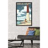 Trends International Lantern Press - New Jersey Shore, Barnegat Lighthouse Framed Wall Poster Prints - 2 of 4
