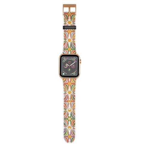 Evamatise Abstract Flowers Summer Holiday 38mm 40mm Rose Gold Apple Watch Band Society6 Target