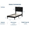Bed Frames with Button Tufted Headboard - Linen Upholstered Platform Bed with Wooden Slats Support, Easy Assembly, No Box Spring Required - 2 of 4