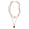 Fifth and Ninth - Quinn Layered Padlock Necklace - 3 of 4