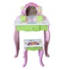 FONTOI Kids Dressing Table with Stool, Fairy Girls Vanity Table for Girls, Green, 11.81"*35"*23.23" - 3 of 4