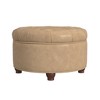 Large Tufted Round Storage Ottoman - HomePop - 2 of 4
