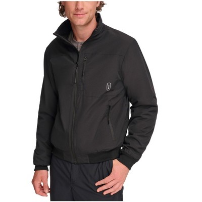 BASS OUTDOOR Mens Solid Full Zip Bomber Jacket