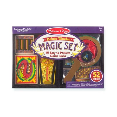 Melissa &#38; Doug Deluxe Solid-Wood Magic Set With 10 Classic Tricks