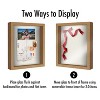 Americanflat 11x14 Shadow Box Frame in Oak with Soft Linen Back - Composite Wood with Polished Glass for Wall and Tabletop - 4 of 4