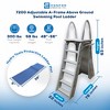 Confer Plastics A-Frame Pool Ladder & Hydrotools by Swimline 9"x36" Ladder Mat - 2 of 4