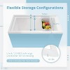 LunaLulinlk 2-Pack Adjustable Chest Freezer Organizers, Expandable Vegetable Washing Baskets, Universal Freezer Storage Bins - 2 of 4
