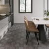 Interlocking Deck Tiles – 12"x12" Light Gray Acacia Hardwood, Checker Pattern for Patio, Balcony & Poolside – Easy DIY Outdoor Flooring - 3 of 4