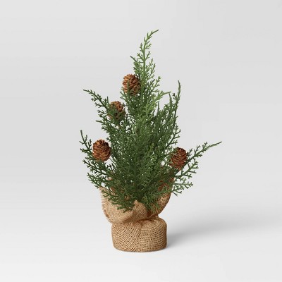 Cedar Artificial Tree with Pinecones Green/Brown - Threshold™