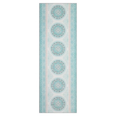 Washable Vintage Farmhouse Area Rugs with Floral Print for Bedroom Living Room, Soft Non Slip Retro Accent Throw Carpet for Home Office