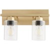 Quorum Lighting Carter 2 - Light Vanity in  Aged Brass - 4 of 4
