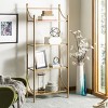 Diana 4 Tier Etagere - ETG6207 - Clear/Gold - Safavieh - 2 of 4