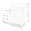 YIYIBYUS Tabletop Book Rack, Book Display Stand for Book Brochure Literature - 3 of 4