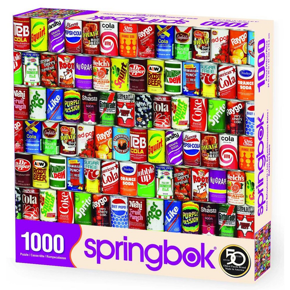 Photos - Jigsaw Puzzle / Mosaic Springbok Retro Refreshments Puzzle 1000pc 