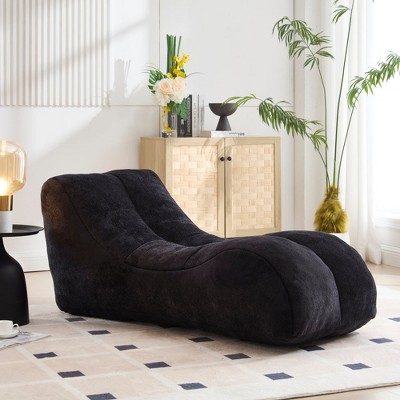 Chic Crate-Ergonomic Bean Bag Sofa Chair – Plump Sponge Support for Adults, Curved Body Contour Design with Gentle Comfort