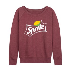 Women's - Coca-Cola - Sprite Costume Lightweight French Terry Wide Neck Long Sleeve Shirt - 1 of 4