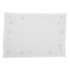 Saro Lifestyle Winter Delight Embroidered Snowflake Placemat (Set of 4), 14"x20", Gold - 2 of 4