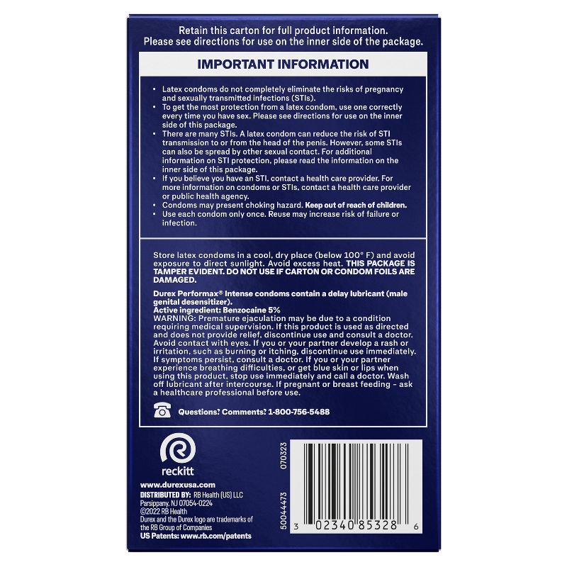 Durex Performax Intense Ultra Thin Lube Condoms - 12ct, 3 of 17