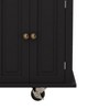 Kitchen Island Cart with Two Storage Cabinets and Two Locking Wheels,43.31 Inch Width,4 Door - 4 of 4