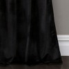 Lush Décor Prima Velvet Color Block Light Filtering Window Curtain White/Black Set 38X84 - 4 of 4