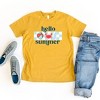 The Juniper Shop Hello Summer Checkered Youth Short Sleeve Tee - 2 of 2